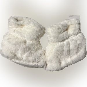 🍄NEW Faux Fur Baby Booties Sleepy Bunny No Skid Bottom Lined Infant Footwear
